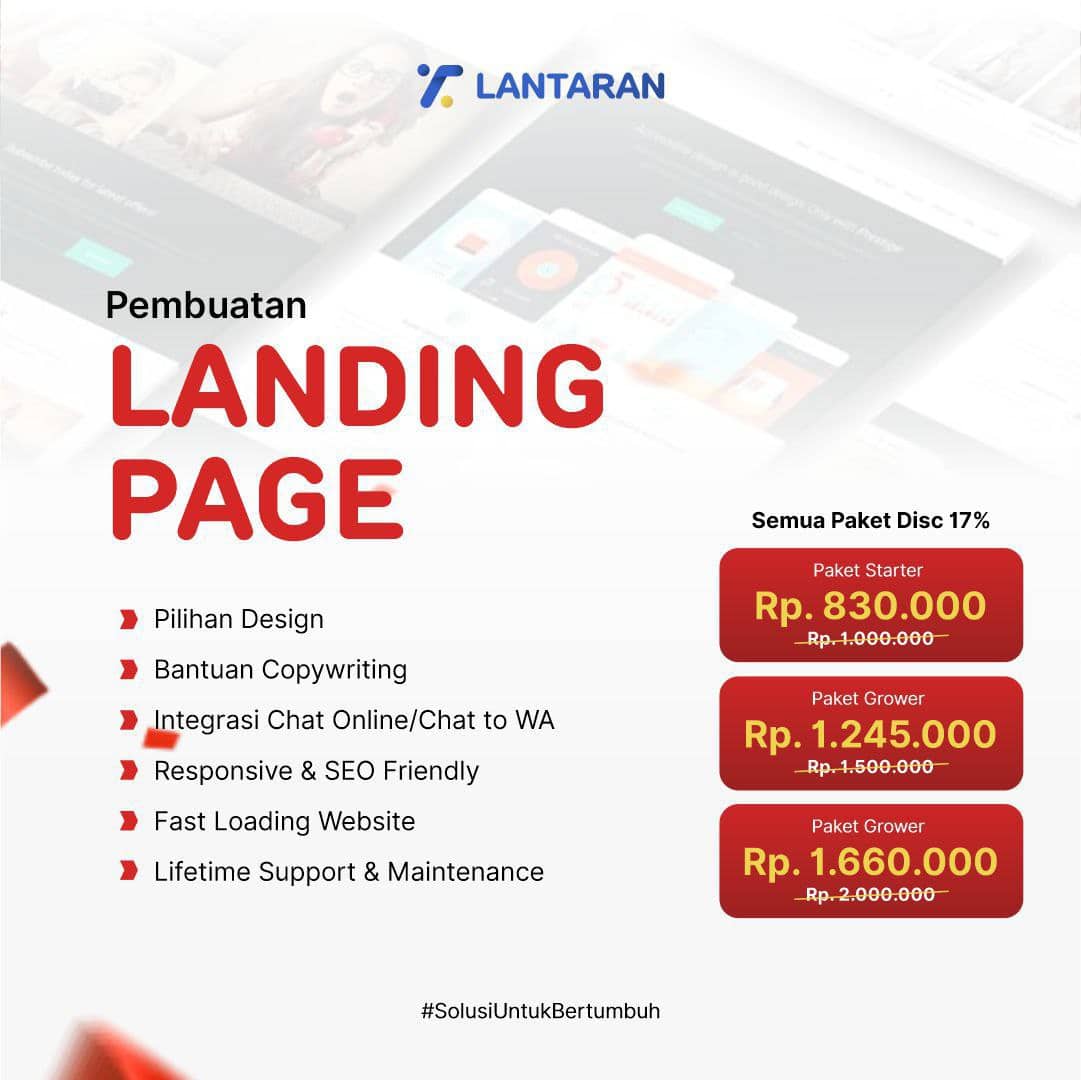 Promo Kemerdekaan - Jasa Pembuatan Landing Page