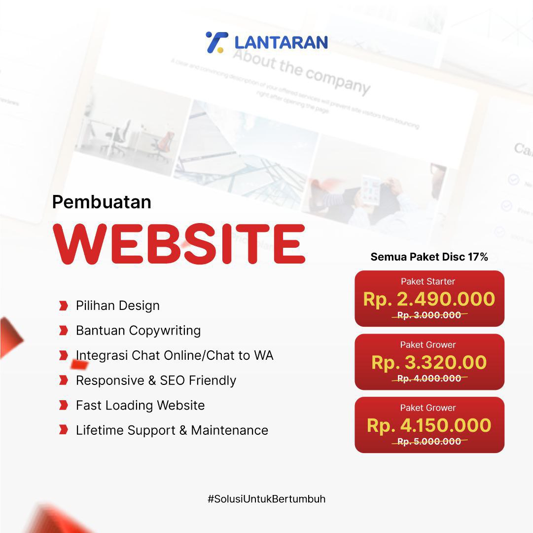 Promo Kemerdekaan - Jasa Pembuatan Website