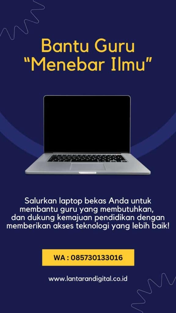 Banner Bantu Guru Menebar Ilmu