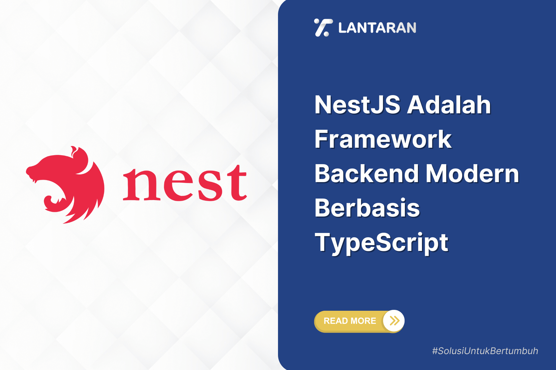NestJS Adalah Framework Backend Modern Berbasis TypeScript