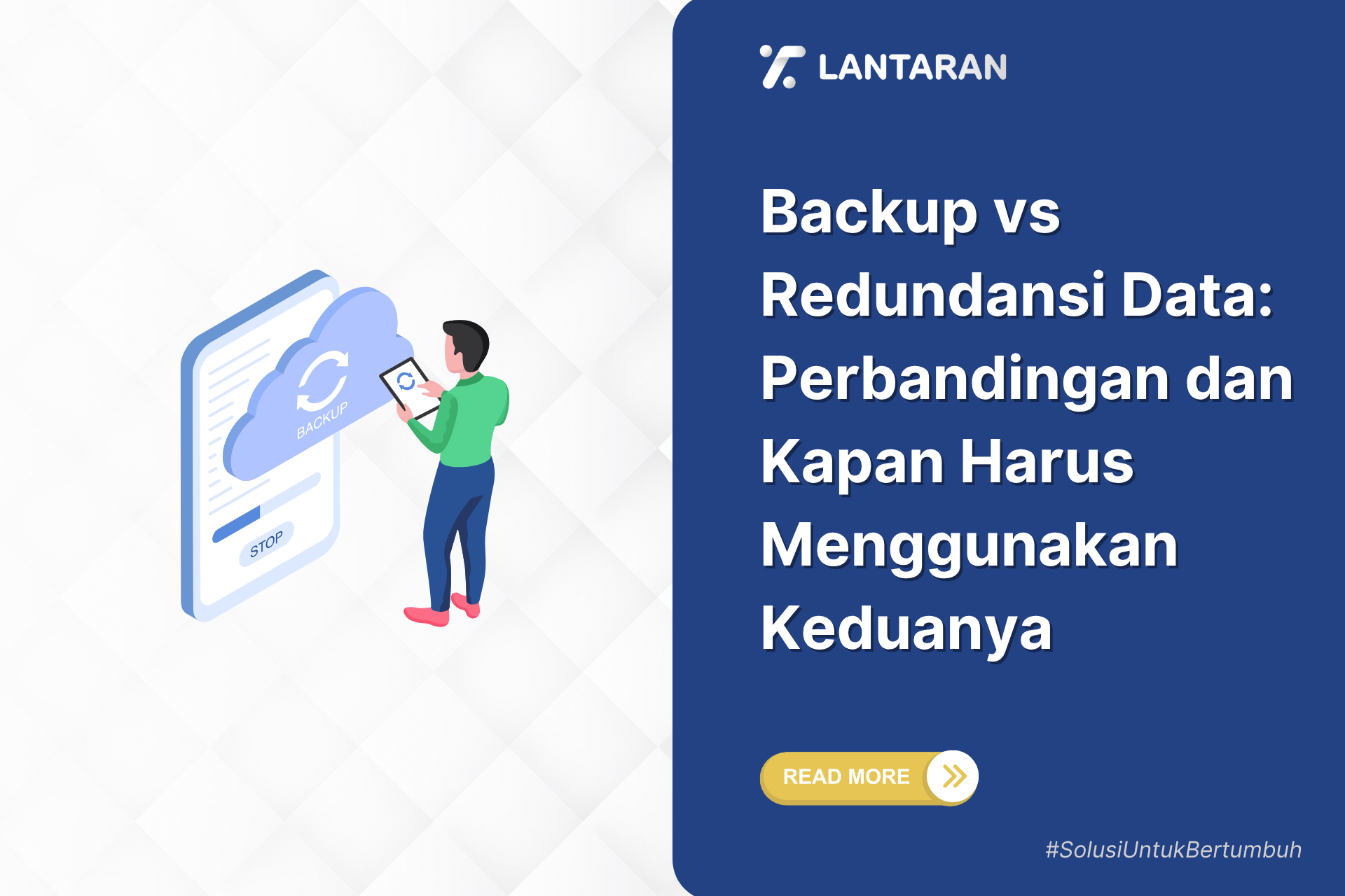Backup vs redundansi data perbandingan dan kapan harus menggunakan keduanya