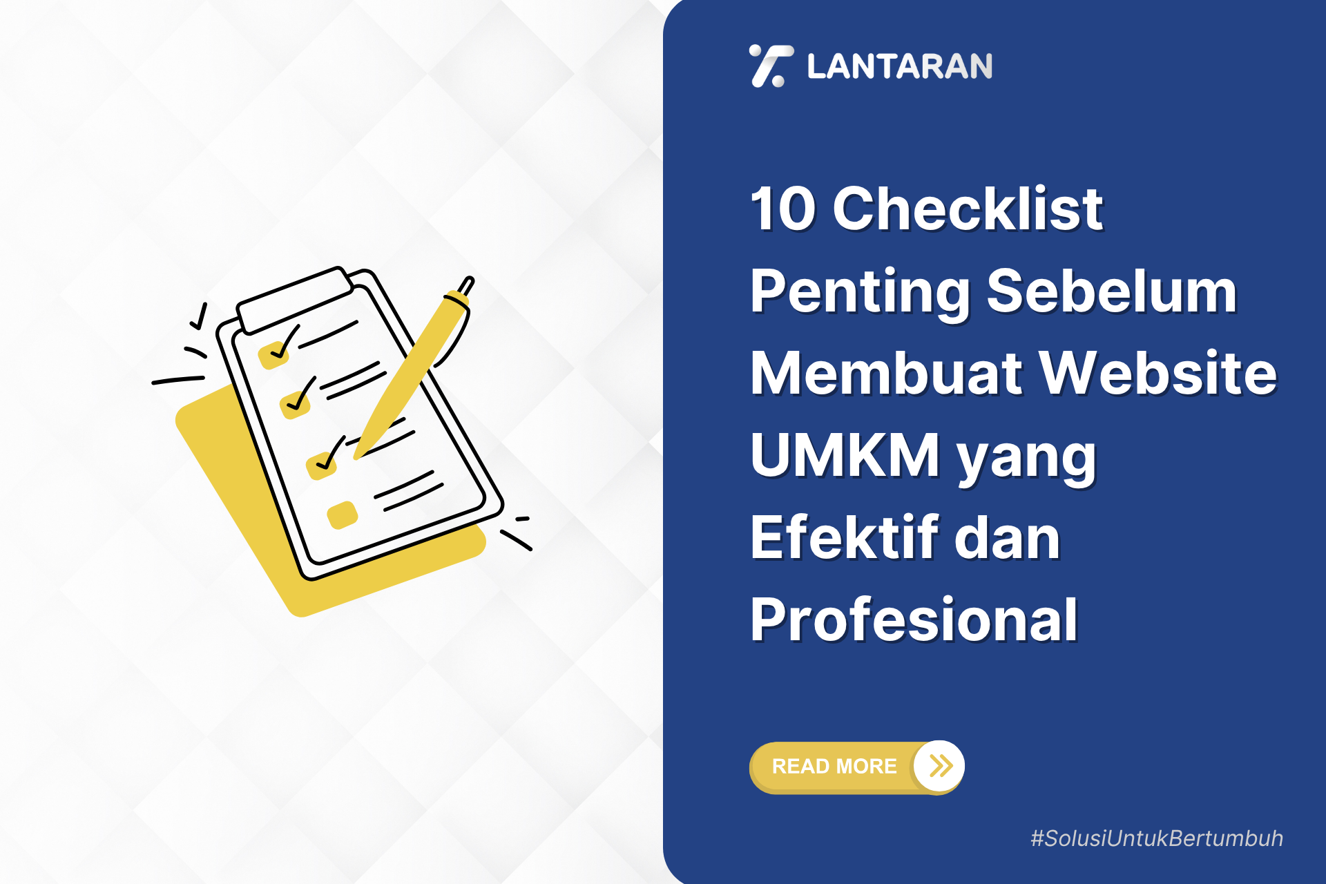 10 checklist penting sebelum membuat website umkm yang efektif dan profesional