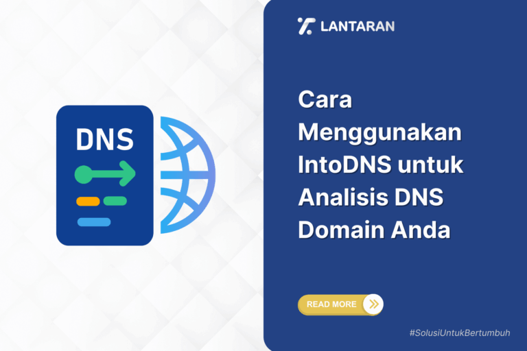 Cara menggunakan intodns untuk analisis dns domain anda