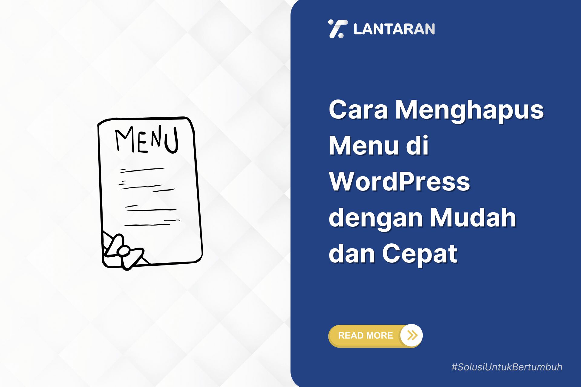 Cara menghapus menu di wordpress dengan mudah dan cepat