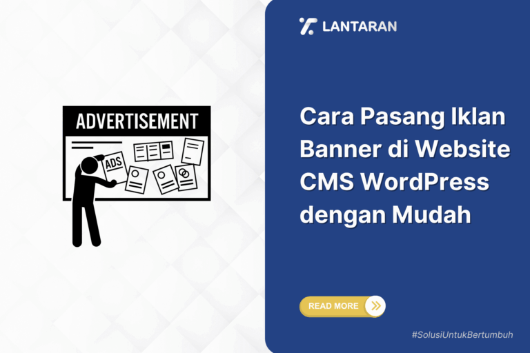 Cara pasang iklan banner di website cms wordpress dengan mudah