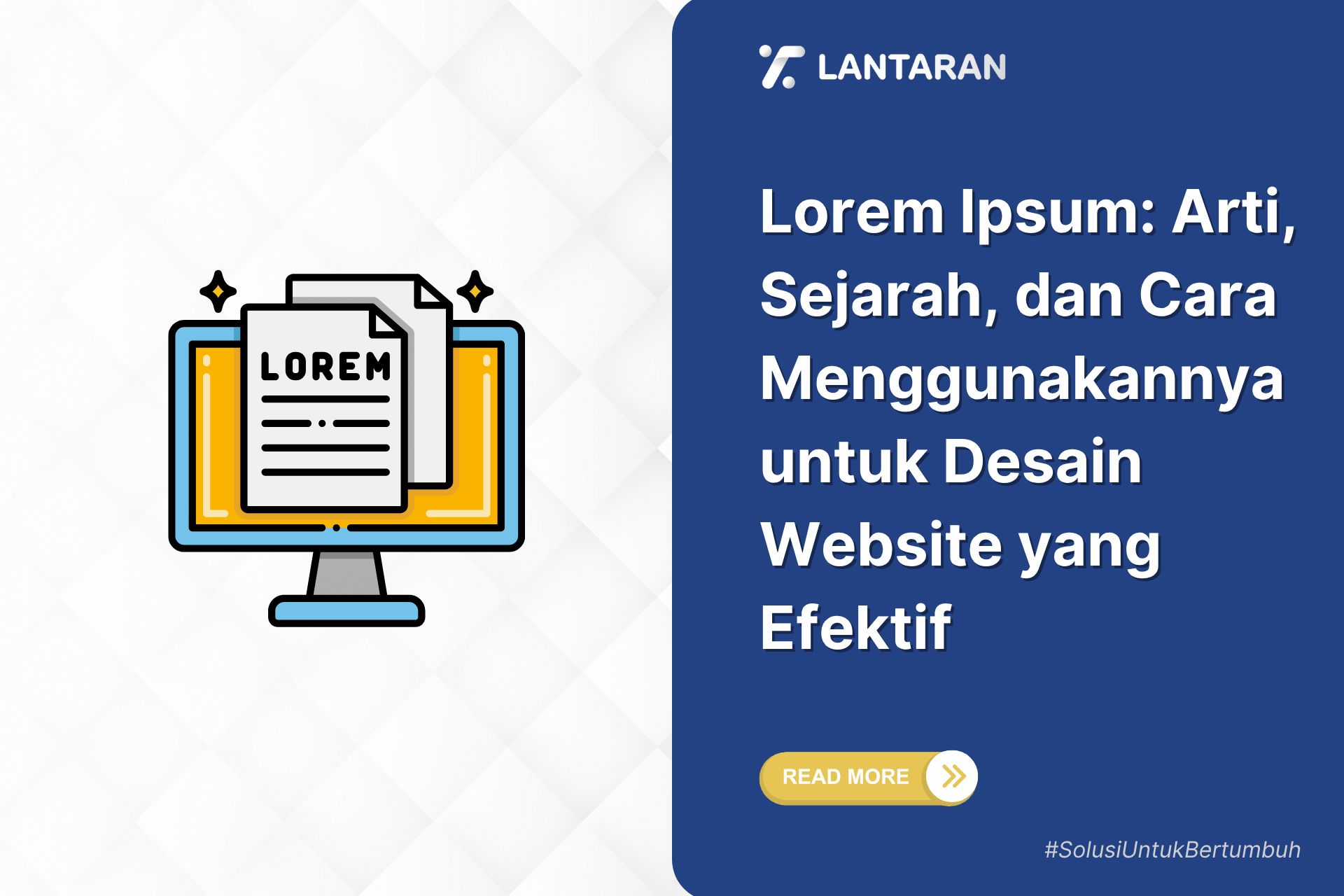 Lorem ipsum arti, sejarah, dan cara menggunakannya untuk desain website yang efektif