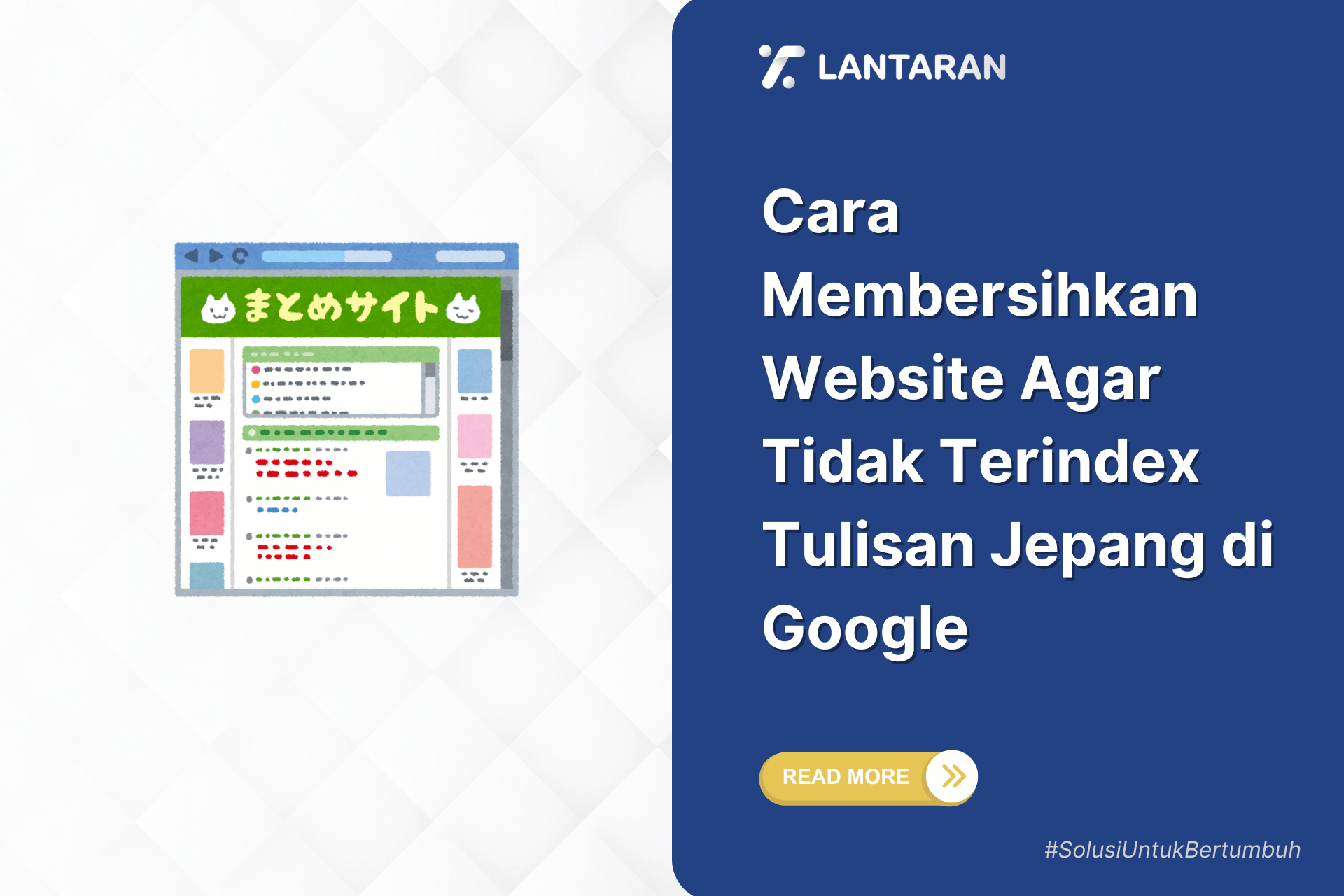 Cara membersihkan website agar tidak terindex tulisan jepang di google